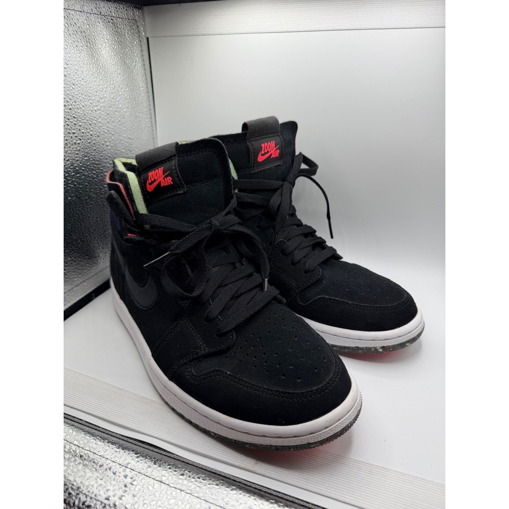 Authentic Nike Air Jordan 1 High Zoom Air CMFT Crater Black CT0978-005 Mens 8.5